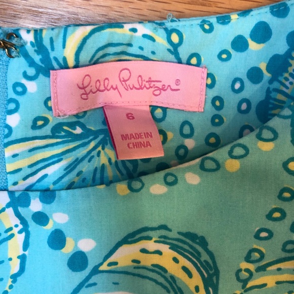 Lilly Pulitzer Shift Dress | Seashell Print | Sz 6 - Picture 4 of 5